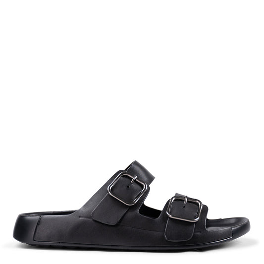 Anetos  Black Leather Sandals
