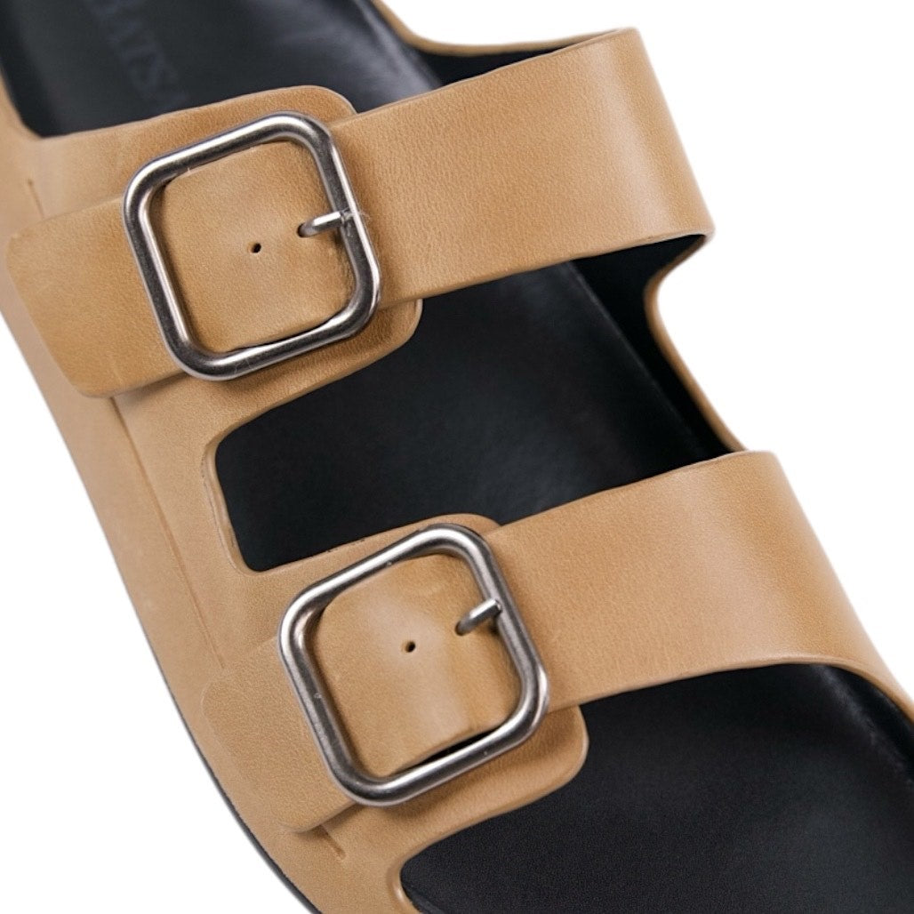 Anetos Stone Leather Sandals