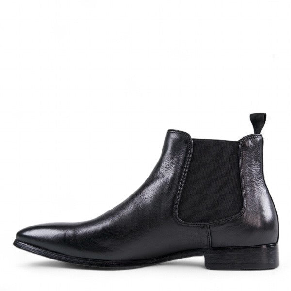 Aston Black/Leather Sole Chelsea Boots