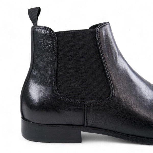 Aston Black/Leather Sole Chelsea Boots