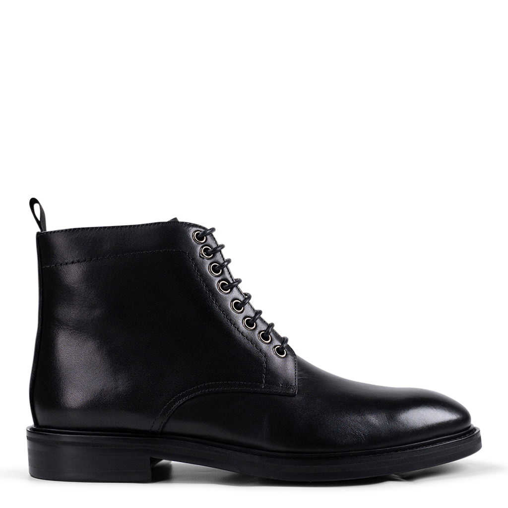 Belmont Black Military Boots