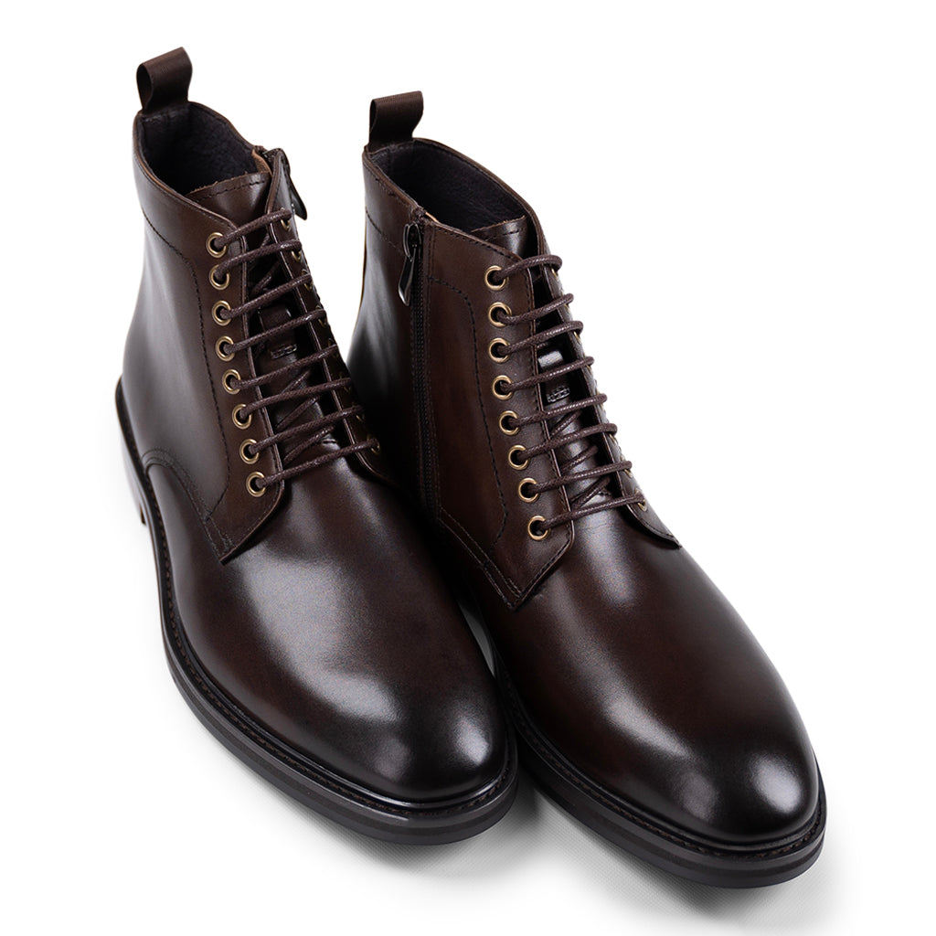 Belmont Brown Military Boots