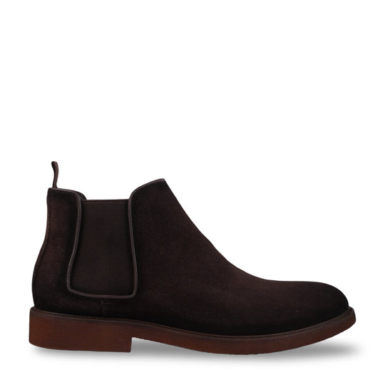 Bronson Dark Brown Suede Chelsea Boots