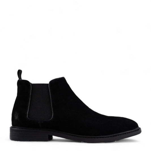Jenaro Black Suede Chelsea Boots