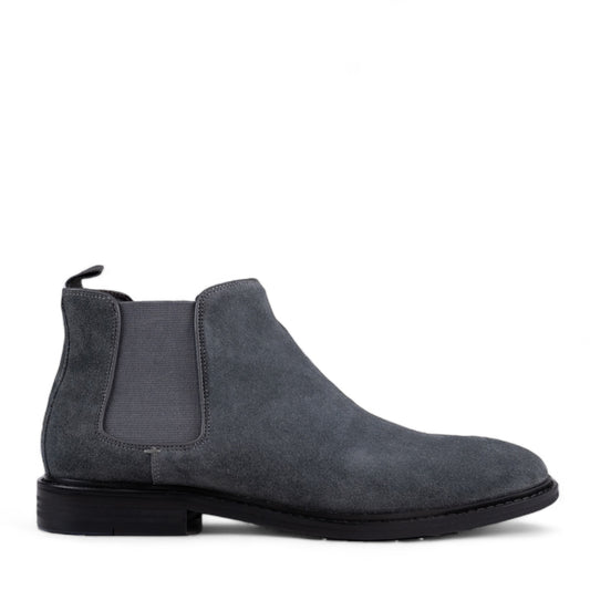 Jenaro Grey Suede Chelsea Boots