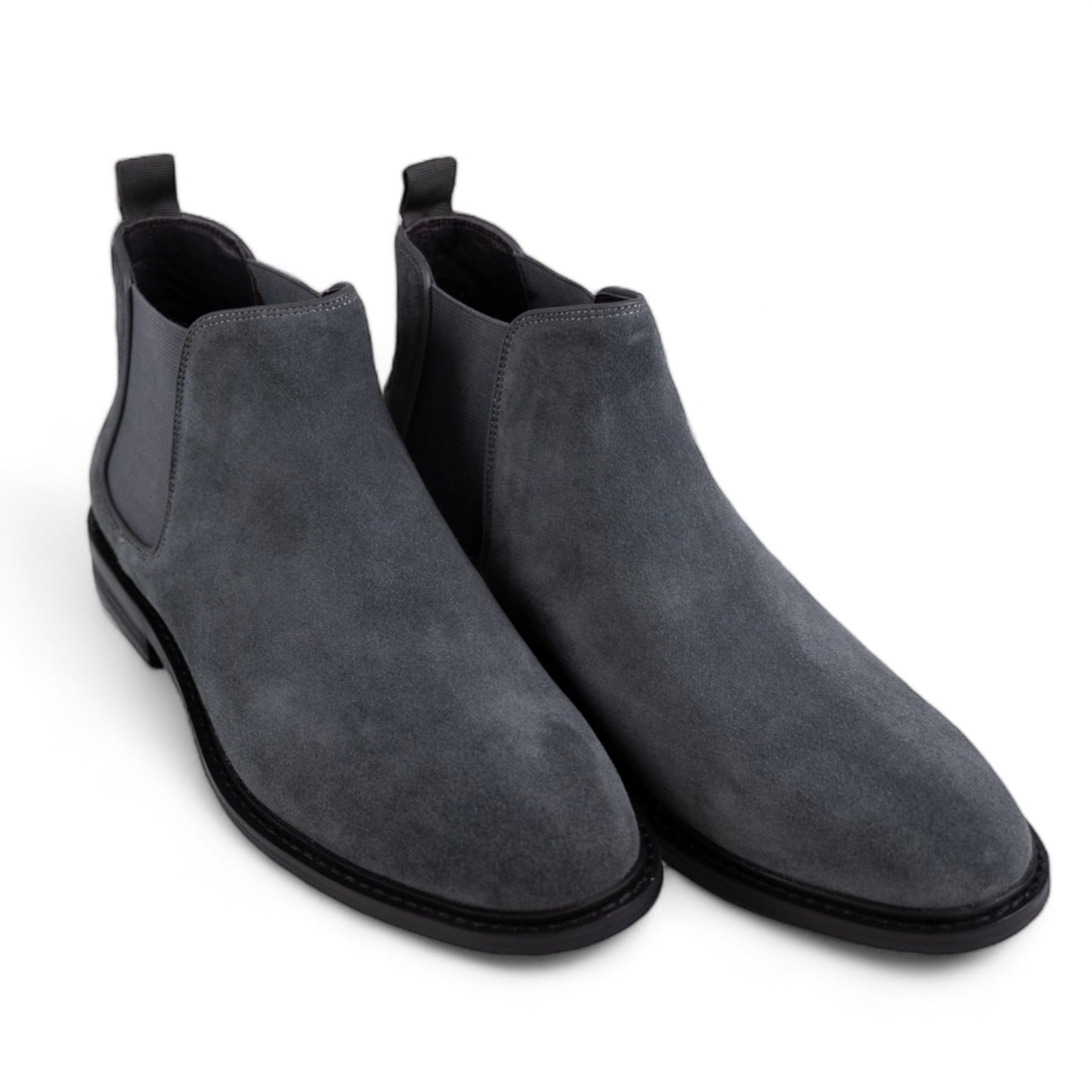 Jenaro Grey Suede Chelsea Boots