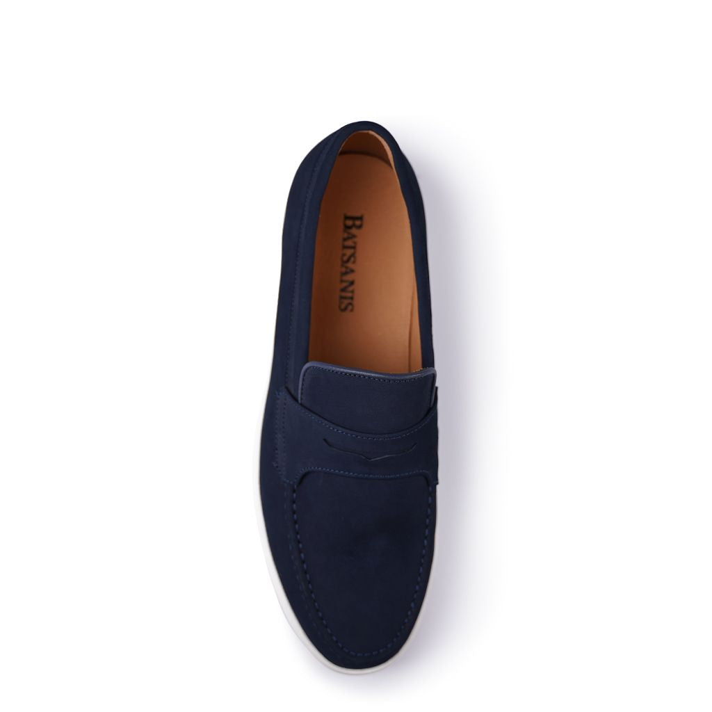 Magno Navy Slip-Ons