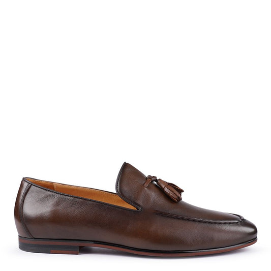 Nathan Brown Milled Loafers