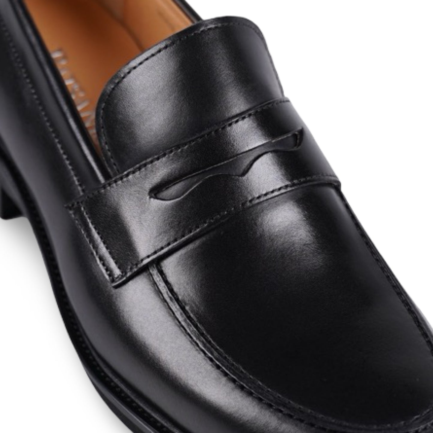 Rome Black Premium Leather Loafers
