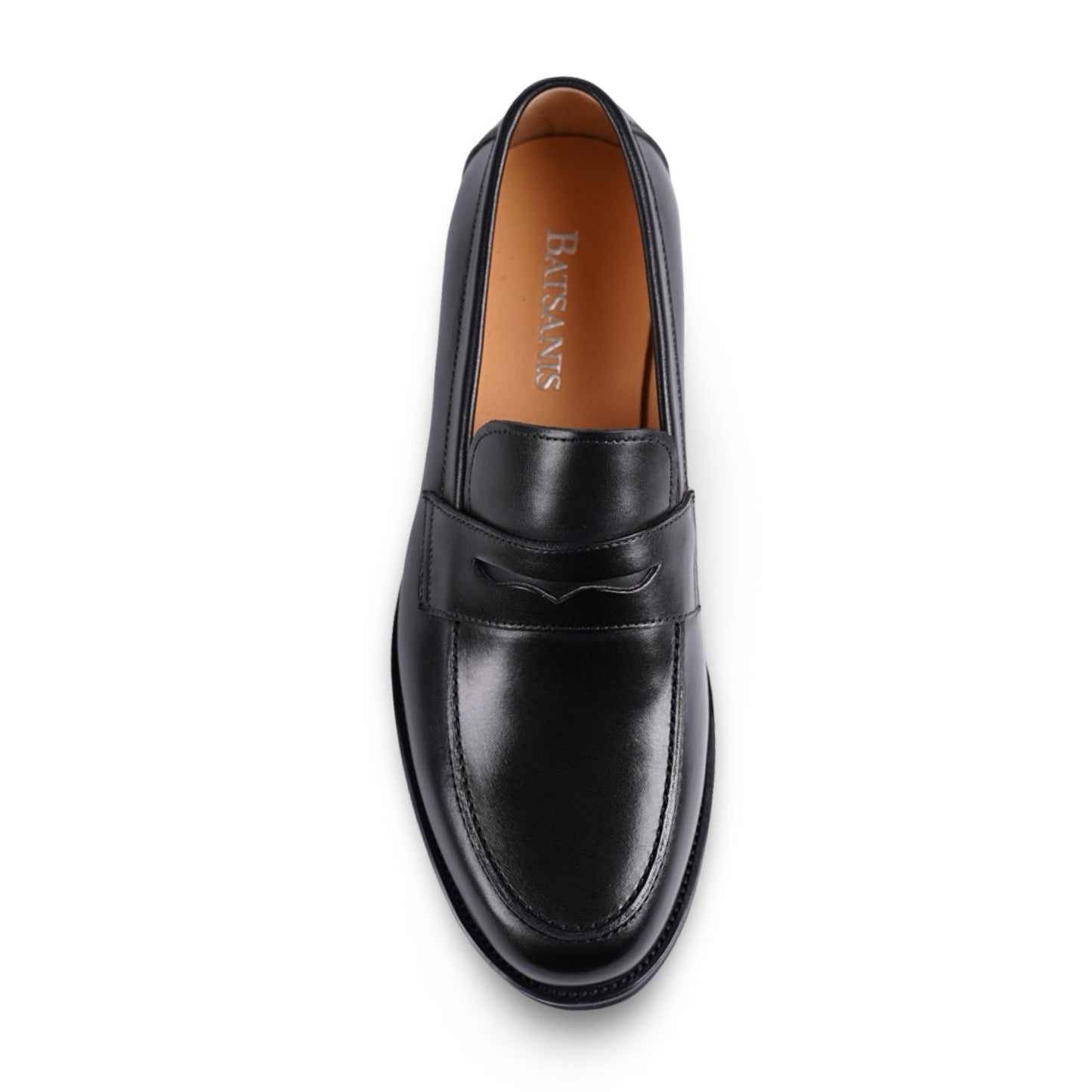 Rome Black Premium Leather Loafers