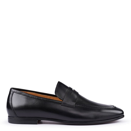 Trent Black Calf Loafers