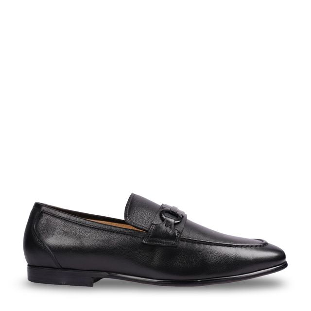 Owen Black Horsebit Loafers