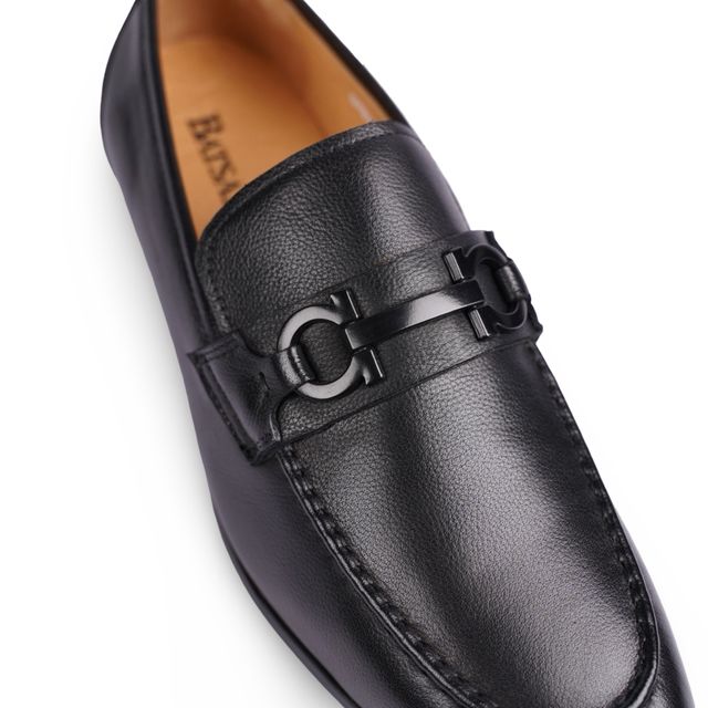 Owen Black Horsebit Loafers