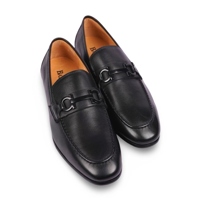 Owen Black Horsebit Loafers