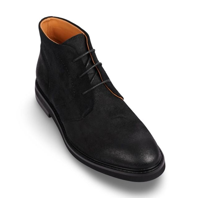 Triton Black Suede Desert Boots