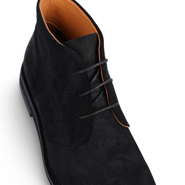 Triton Black Suede Desert Boots