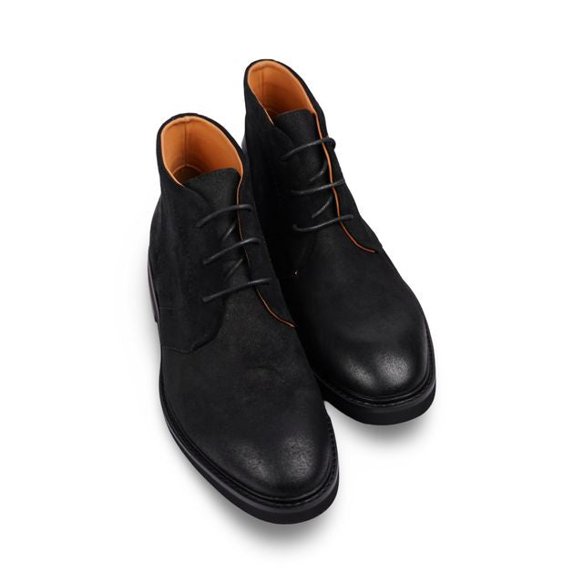 Triton Black Suede Desert Boots
