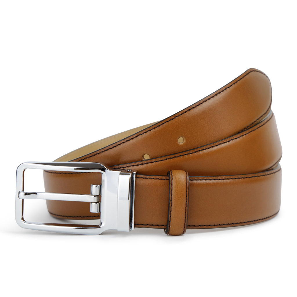 Men's Belt - Batsanis Diesel Tan Leather Belt - Adjustable