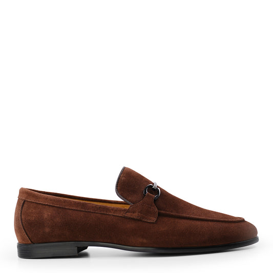 Ethan Brown Suede Loafers