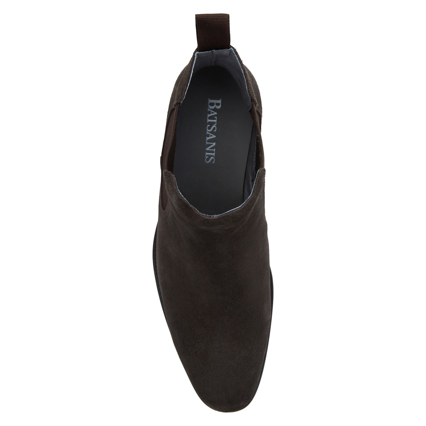 Men's Shoes - Batsanis Jason Dark Grey - Suede Leather Chelsea Boots